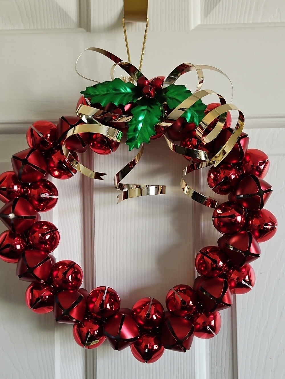 Sleigh Bell Hanging Wreath - Jingle All the Way!
